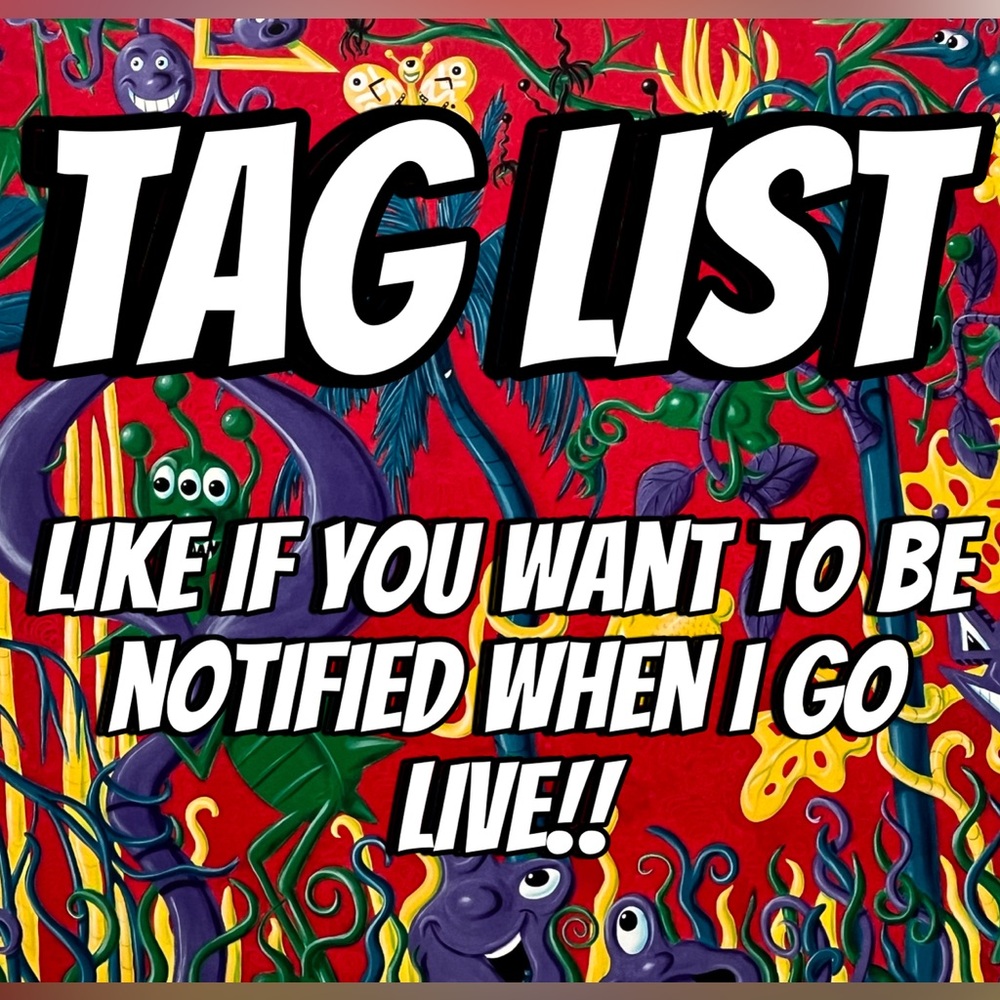 PLEASE LIKE AND SHARE IF YOU WANT TO BE NOTIFIED WHEN I GO LIVE